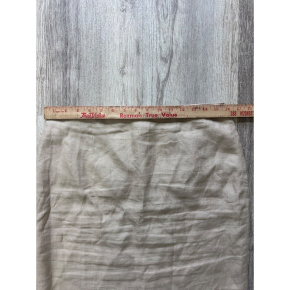 Brooks Brothers 100% Linen BeigePencil Skirt Size 8 - Picture 3 of 6